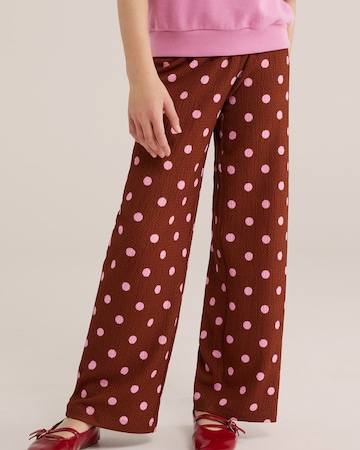 regular Pantaloni di WE Fashion in marrone: frontale