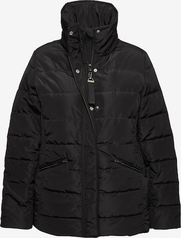 Ulla Popken Between-season jacket in Black: front