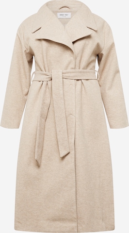 ABOUT YOU Curvy Välikausitakki 'Jara' värissä beige: etupuoli