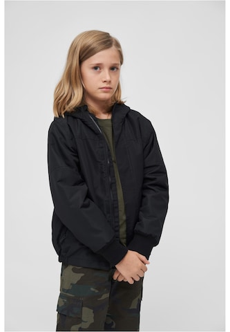 Brandit Between-season jacket in Black: front