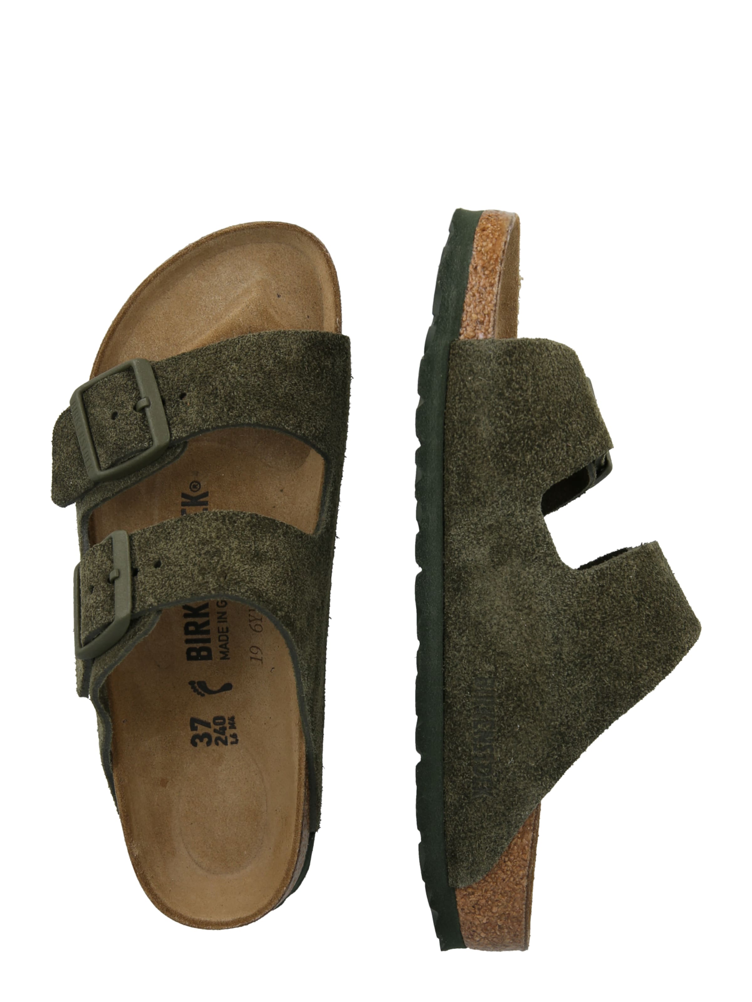 BIRKENSTOCK Šľapky 'Arizona' - Zelená