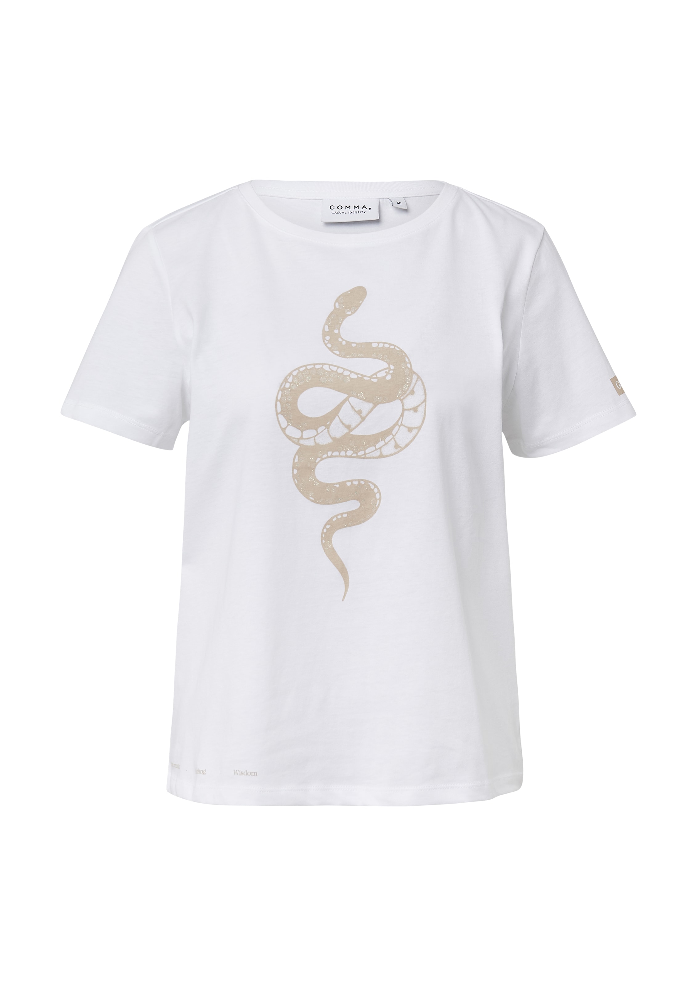 COMMA Футболка в Белый: спереди