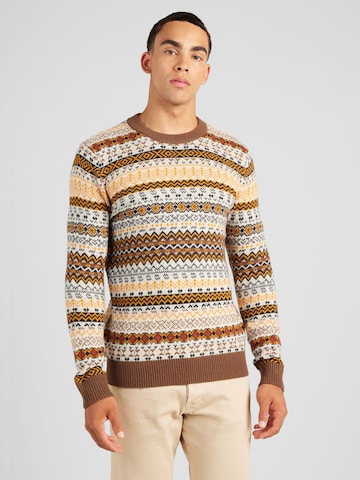 SELECTED HOMME - Pullover 'Faro' em castanho: frente