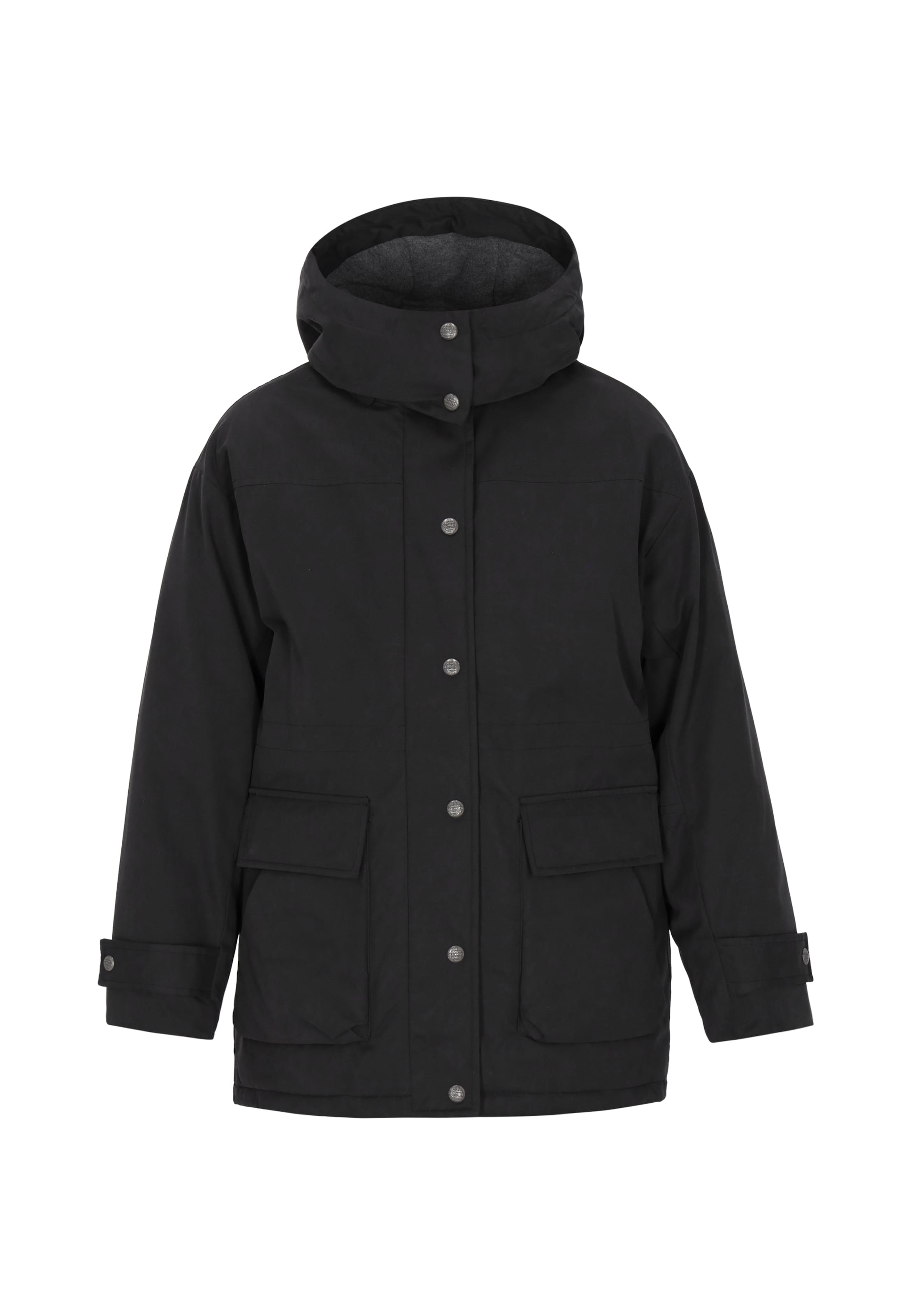 DreiMaster Vintage Zimná bunda 'Vintage' - Čierna: predná strana
