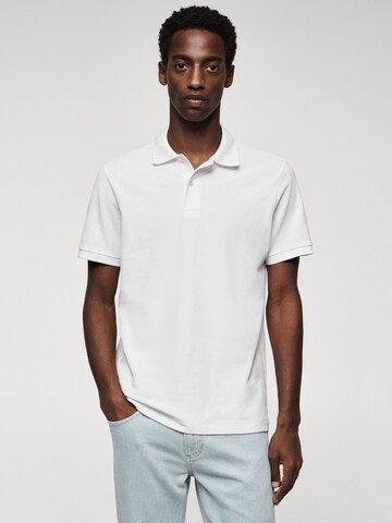MANGO MAN Shirt 'REA' in Wit: voorkant