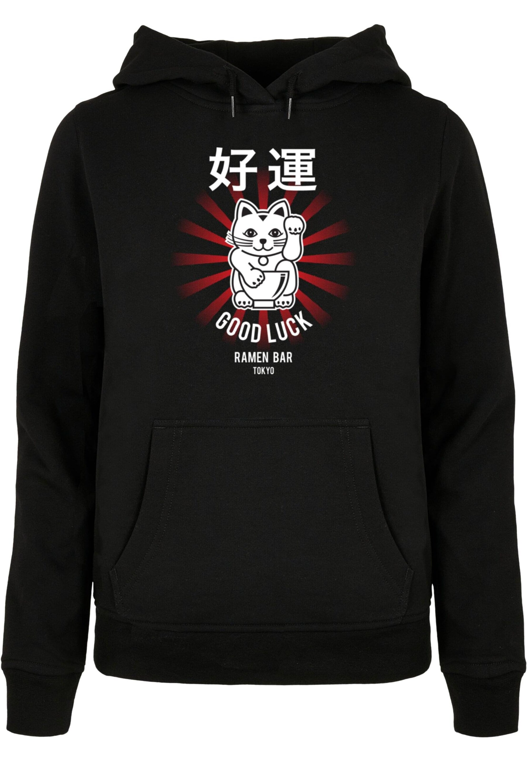 Merchcode Sweatshirt 'TORC - Good Luck' in Schwarz: Vorderseite