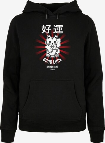 Merchcode Sweatshirt 'TORC - Good Luck' in Zwart: voorkant