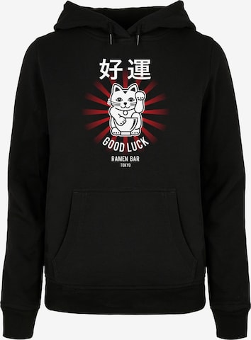 Merchcode Sweatshirt 'TORC - Good Luck' in Zwart: voorkant