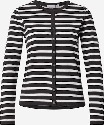 SAINT TROPEZ Strickjacke 'Mila' in Schwarz: Vorderseite