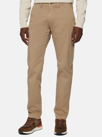 Boggi Milano Slimfit Hose 'Gabardine' in Beige: predná strana