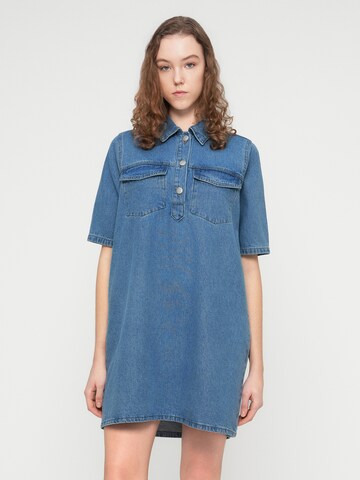 Noisy may Платье-рубашка 'NMINDIE' в Синий: спереди