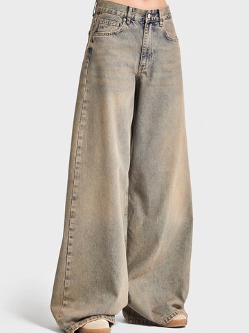 IT'S BASIC Wide leg Jeans 'ELENA Palazzo Mid Rise Jeans' in Blue