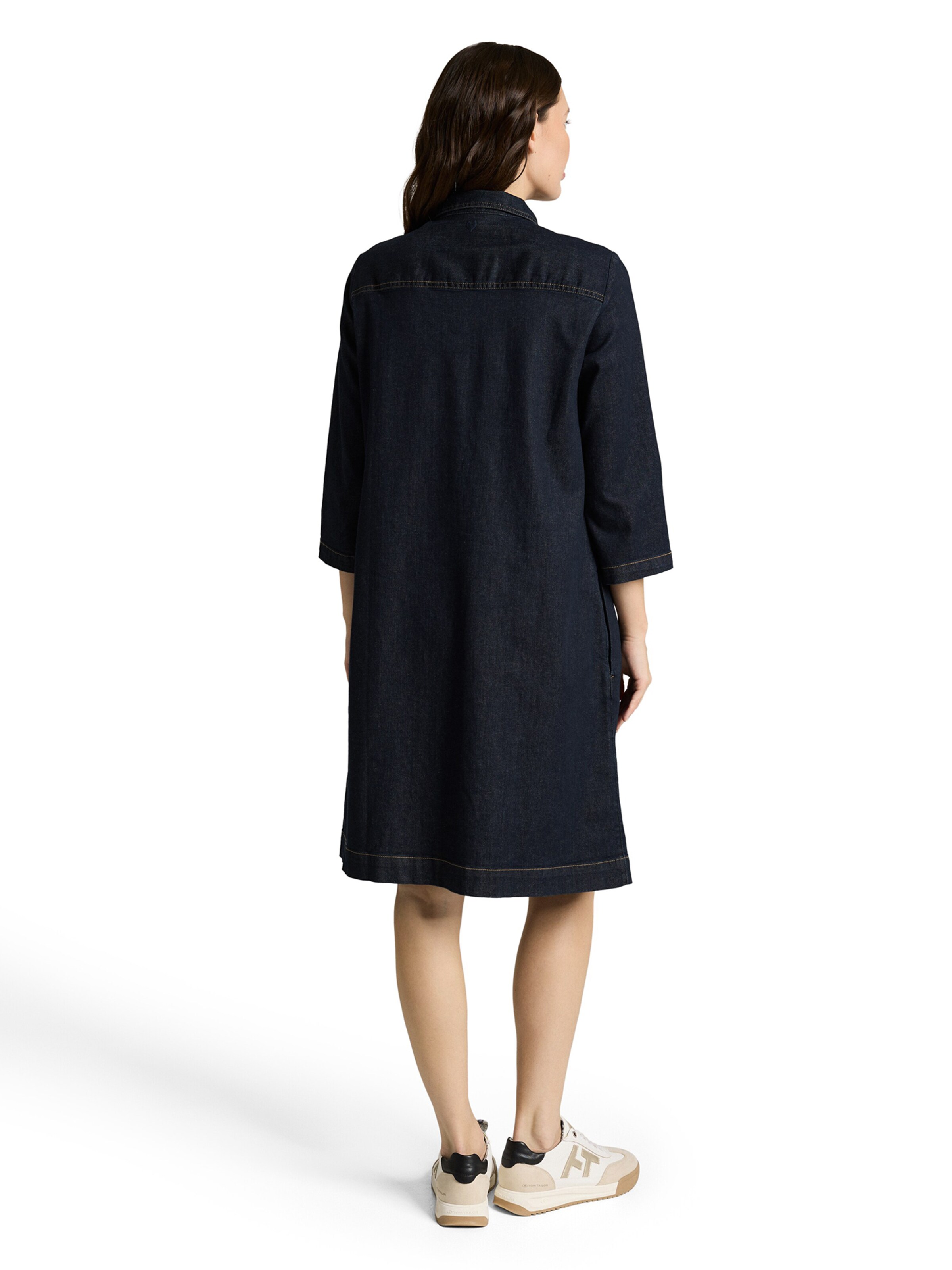 TOM TAILOR - Vestido camisero en azul