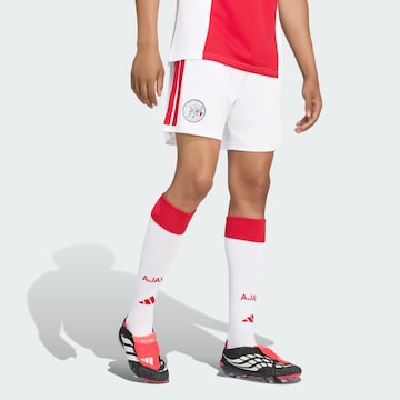 Regular Pantalon de sport 'Ajax Amsterdam 26/27' ADIDAS PERFORMANCE en blanc : devant