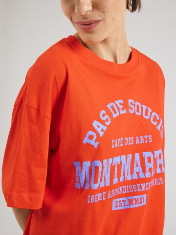 PIECES T-Shirt 'PCMAUDE' in Rot