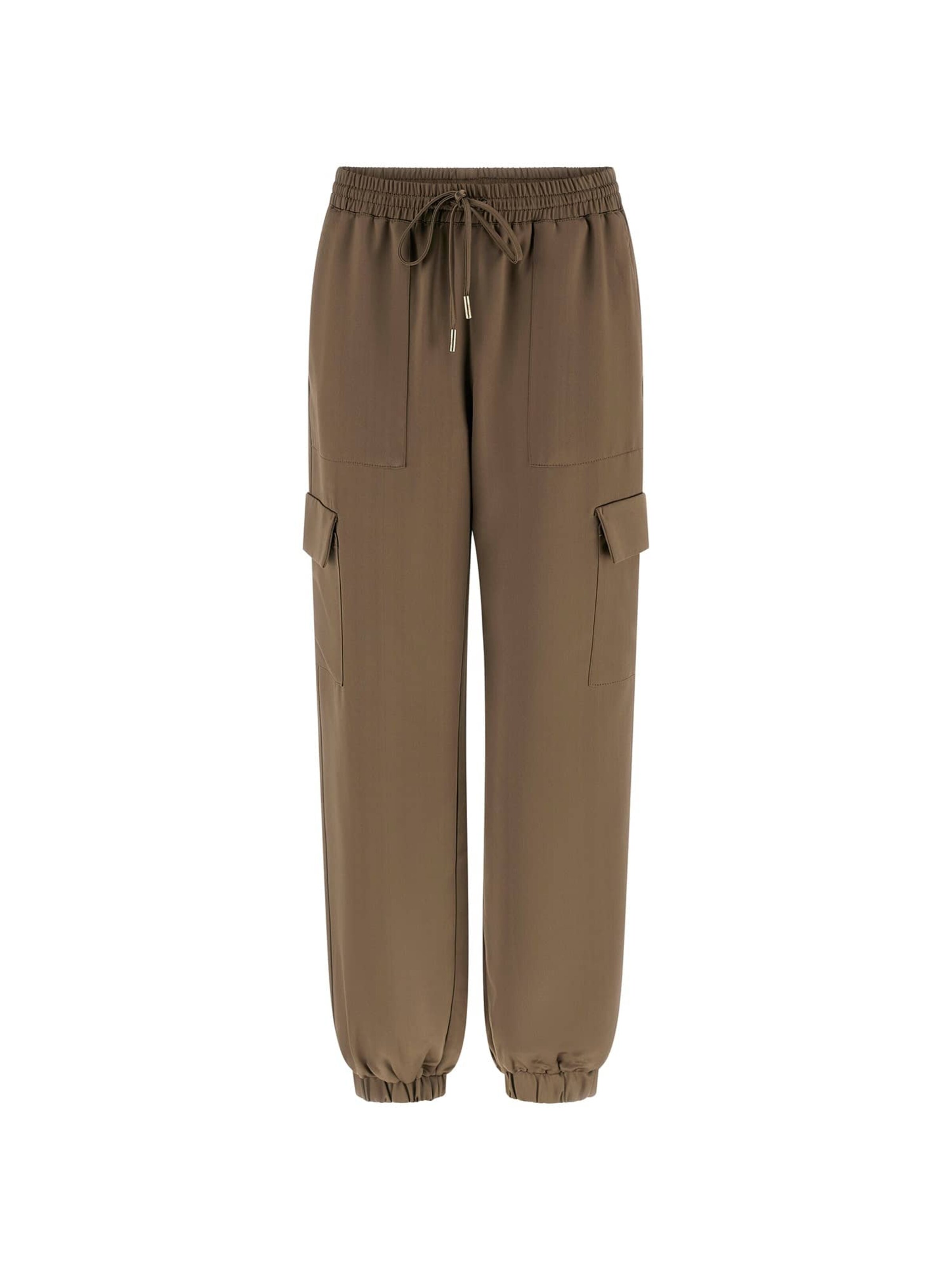 GUESS Cargo Pants 'New Marzia' in Brown: front