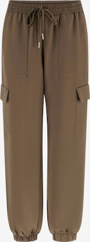GUESS Cargo Pants 'New Marzia' in Brown: front