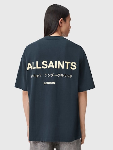 AllSaints Μπλουζάκι 'Underground' σε μπλε: μπροστά