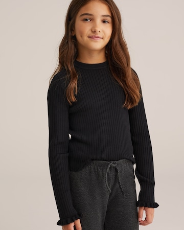 T-Shirt WE Fashion en noir : devant