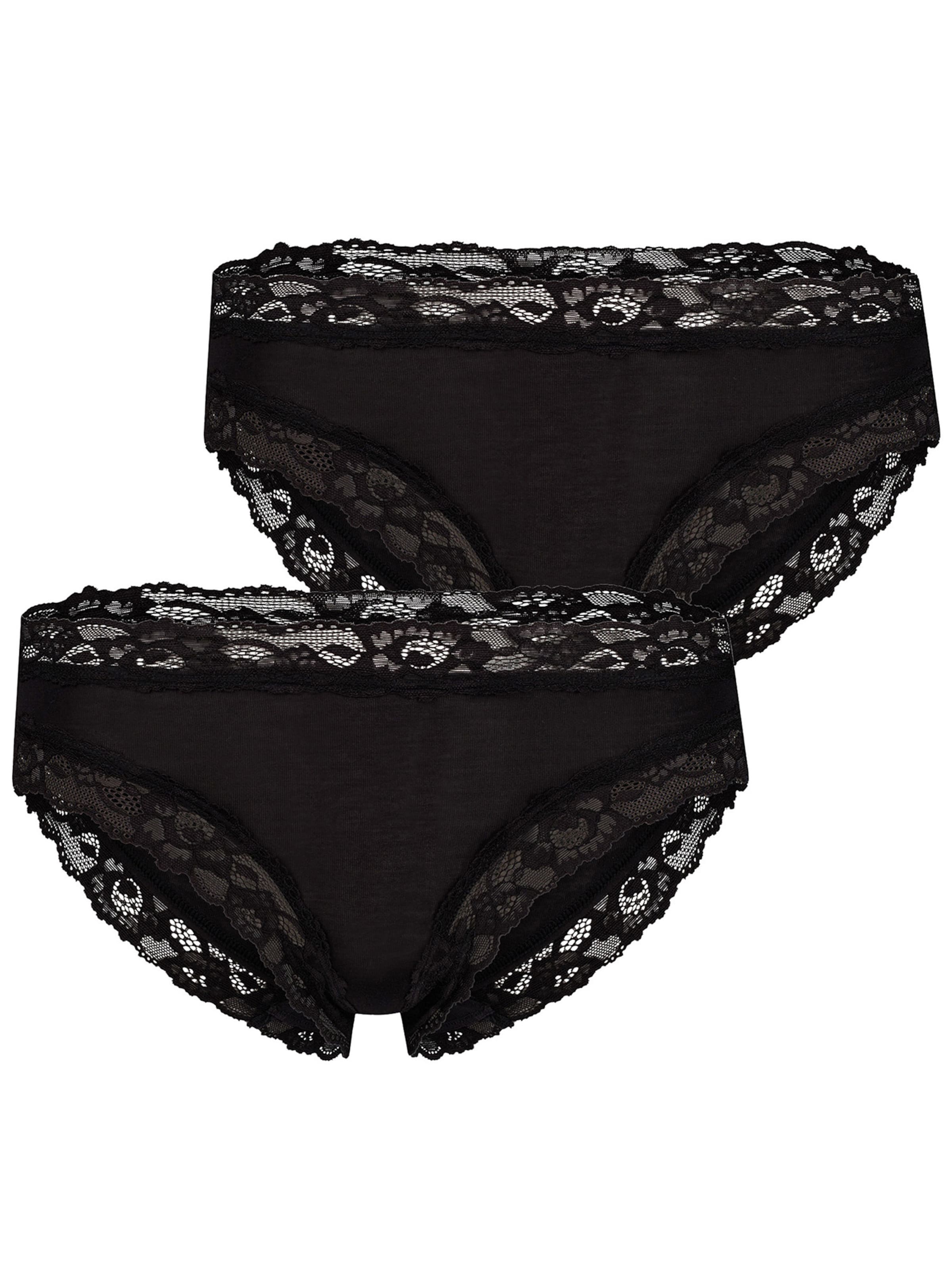 Slip ' Advantage Modal Lace ' Skiny en noir : devant
