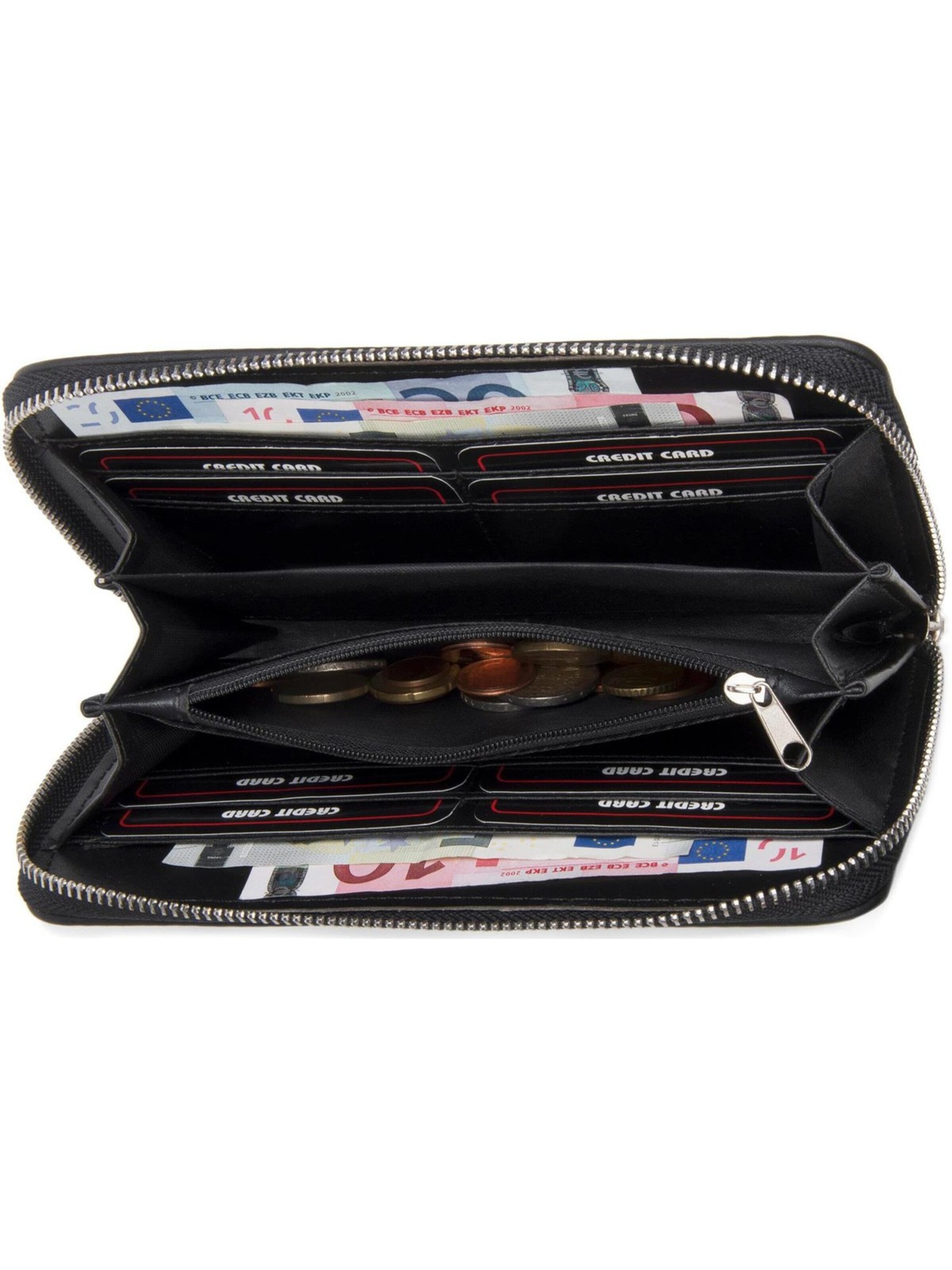 styleBREAKER Wallet 'Geldbörse mit kleinen Kugelnieten' in Blue: front