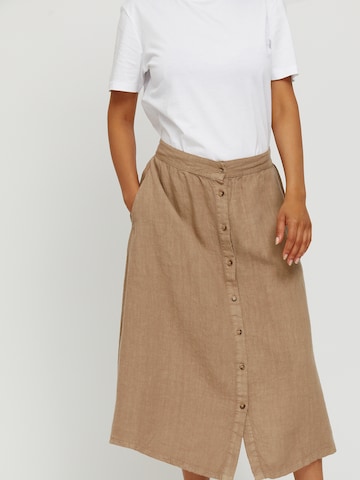 mazine Skirt ' Lorette ' in Beige: front
