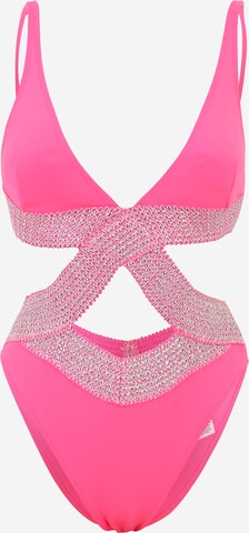 River Island Triangel Badpak in Roze: voorkant