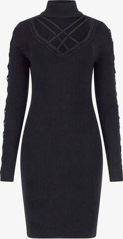 GUESS Knitted dress in Black: front