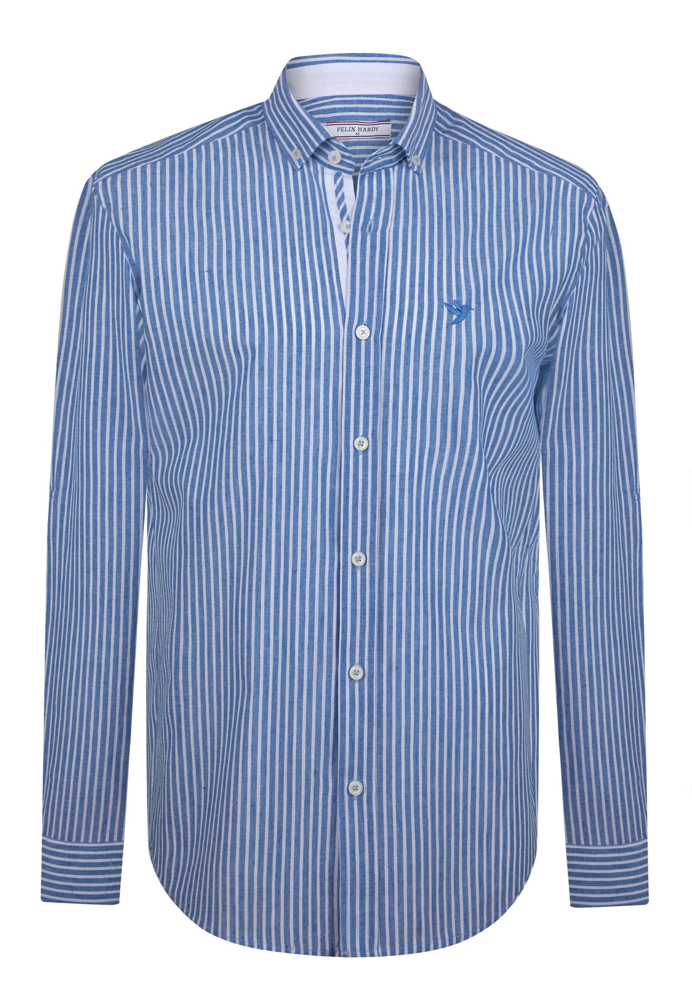 Chemise Felix Hardy en bleu : devant