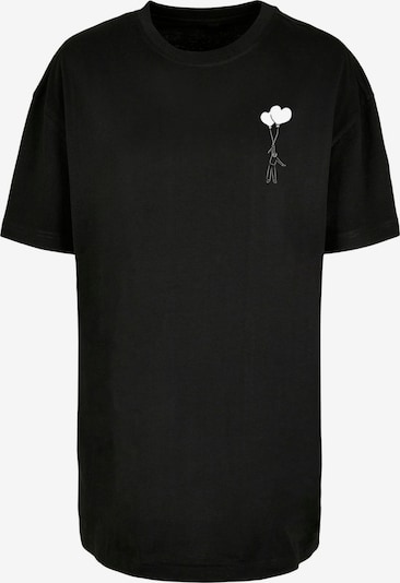 Merchcode T-shirt oversize 'Love In The Air' en noir / blanc, Vue avec produit