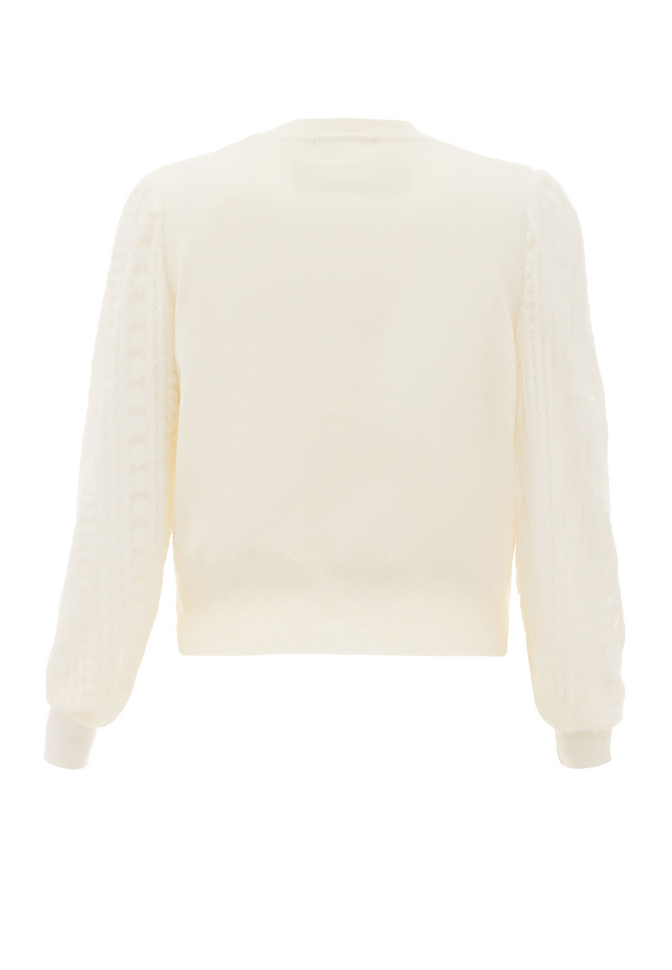 NAEMI - Casaco de malha em branco