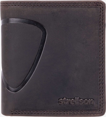 STRELLSONNovčanik - smeđa boja: prednji dio
