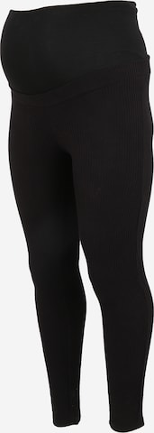 MAMALICIOUS Skinny Leggings 'TATJANA' in Schwarz: predná strana