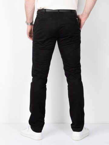 Coupe slim Pantalon chino Sunwill en noir