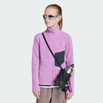 ADIDAS TERREX Athletic fleece jacket 'Kids Multi Full-Zip' in Purple: front