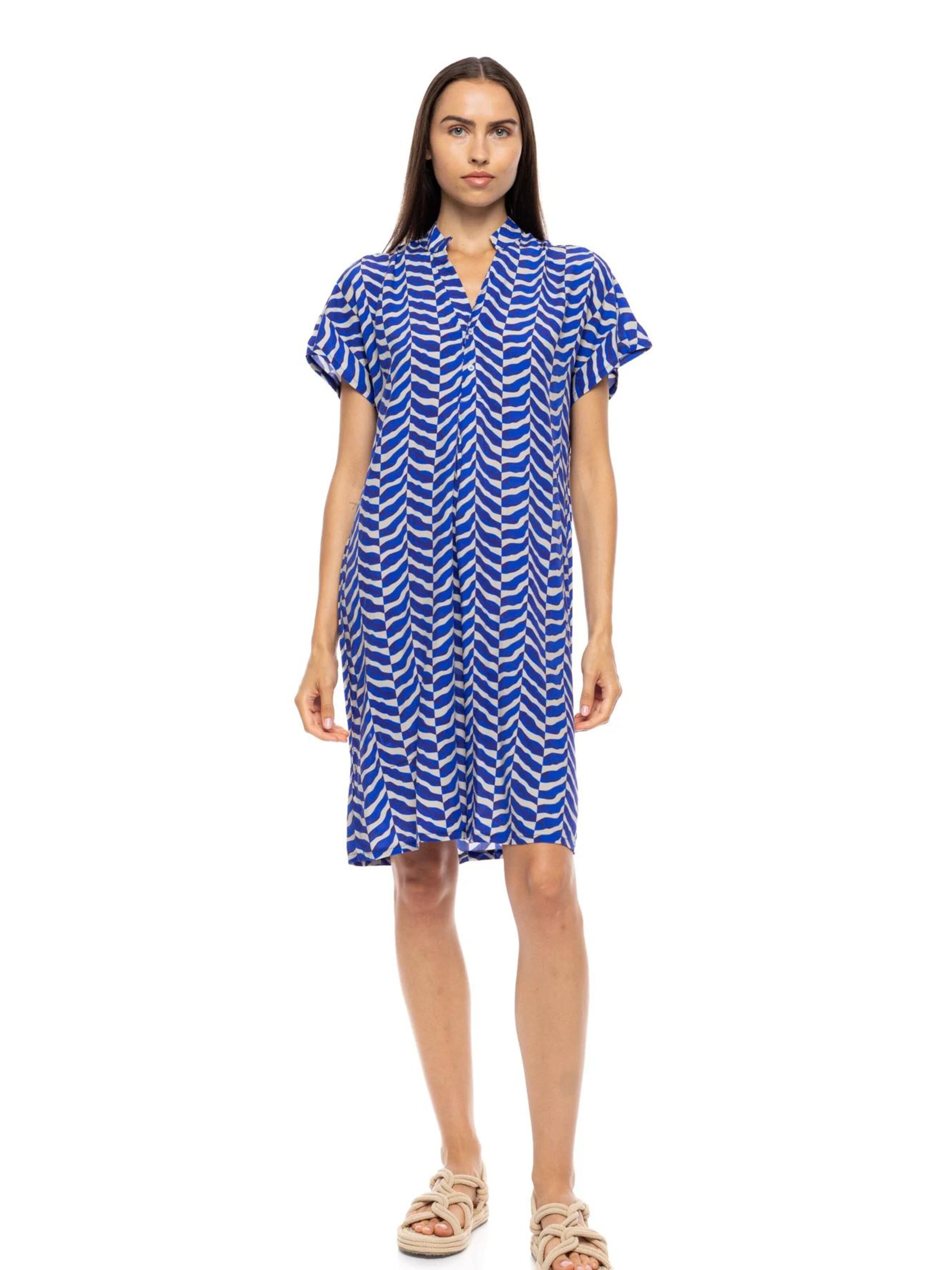 Pink Label Καλοκαιρινό φόρεμα 'BEACHWEAR AEGEAN WAVE' σε μπλε: μπροστά