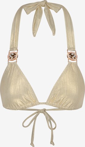 Moda Minx Triangel Bikinitop 'Amour' in Beige: predná strana