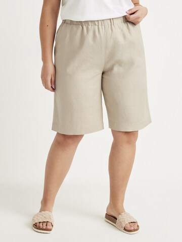 Cellbes of Sweden Regular Broek in Beige: voorkant