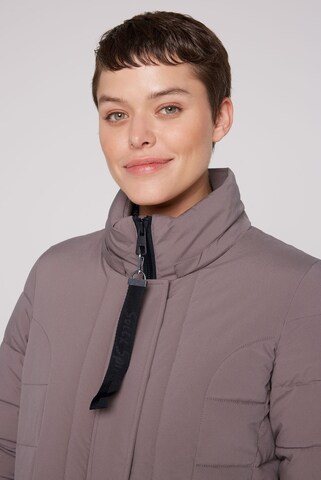 Soccx Puffer-Jacke mit abtrennbarer Kapuze in Braun