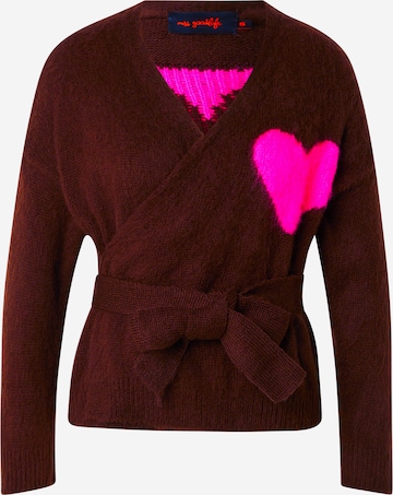 miss goodlifePulover 'Hearts' - smeđa boja: prednji dio