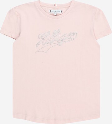 T-Shirt TOMMY HILFIGER en rose : devant