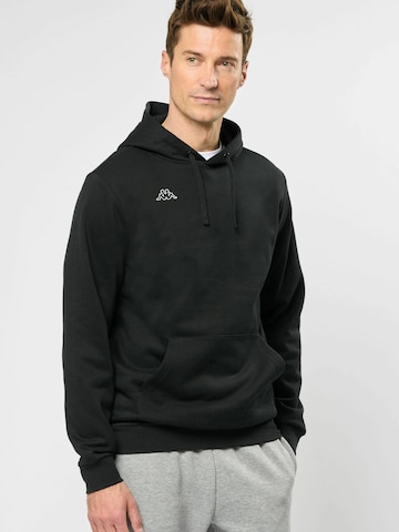 KAPPA Sweatshirt 'Cuneo' in Zwart: voorkant