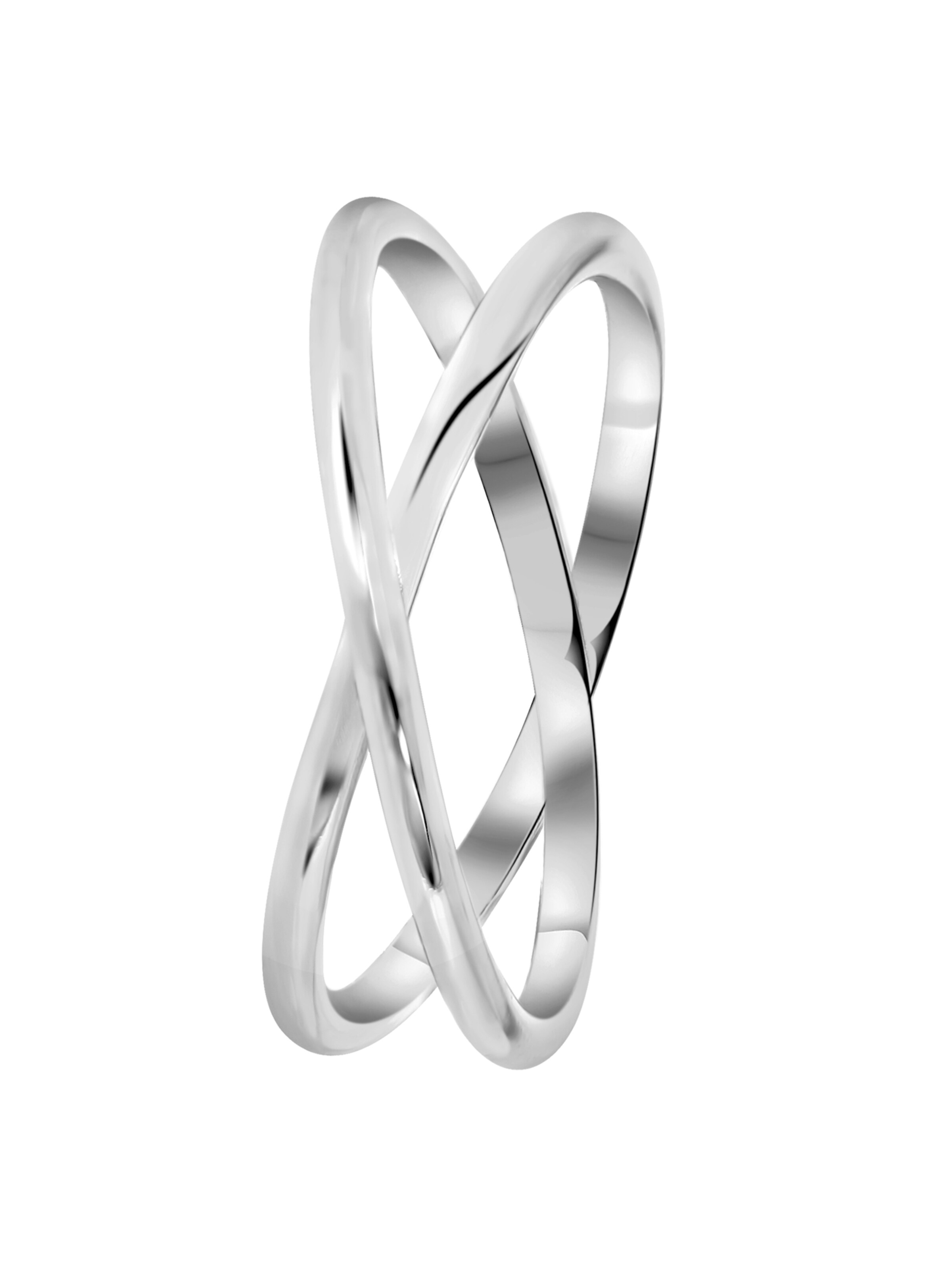 Lucardi Ring in Silver: front