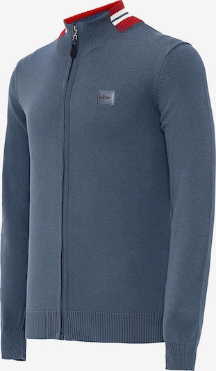 Jacey Quinn Neuletakki värissä basaltinharmaa / punainen / valkoinen, Tuotenäkymä