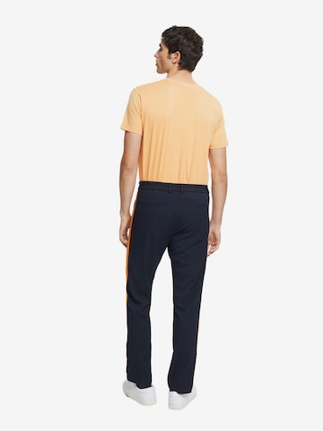 Regular Pantalon à plis ESPRIT en bleu