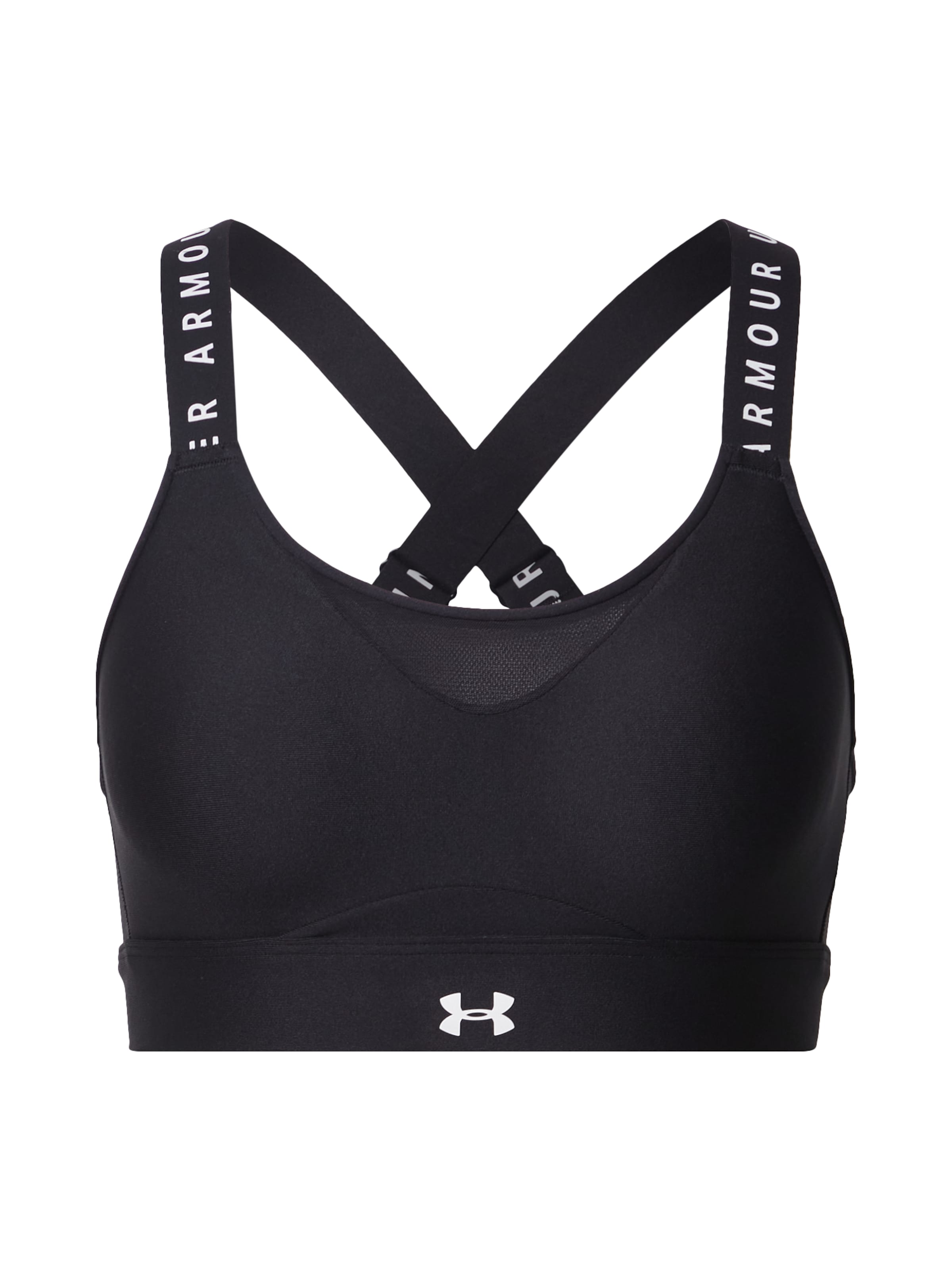 Bustieră Sutien sport 'Infinity High' de la UNDER ARMOUR pe negru: față