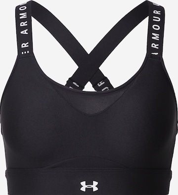 UNDER ARMOUR Sports Bra 'Infinity High' in Black: front