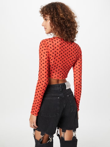 Nasty Gal - Camiseta en naranja