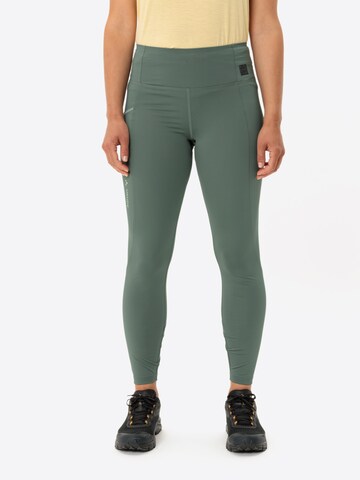 VAUDE Slim fit Outdoor trousers 'Essential' in Green: front