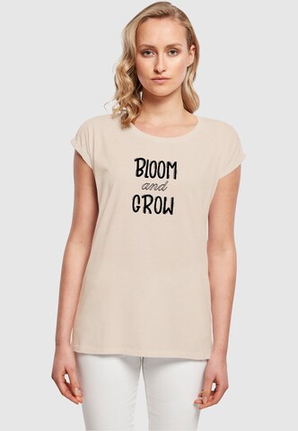 Merchcode Shirt 'Spring - Bloom And Grow' in White: front